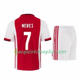 Divisa di Calcio Ajax Amsterdam David Neres 7 Bambino Prima 2019/2020